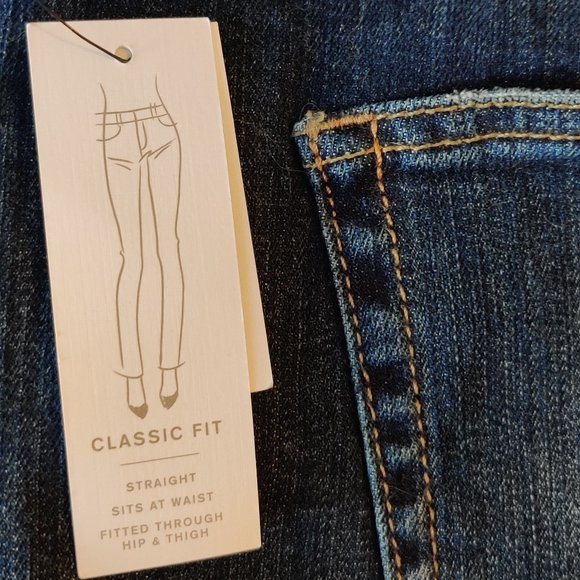 Liz Claiborne Classic Fit Straight Jeans - Picture 4 of 5